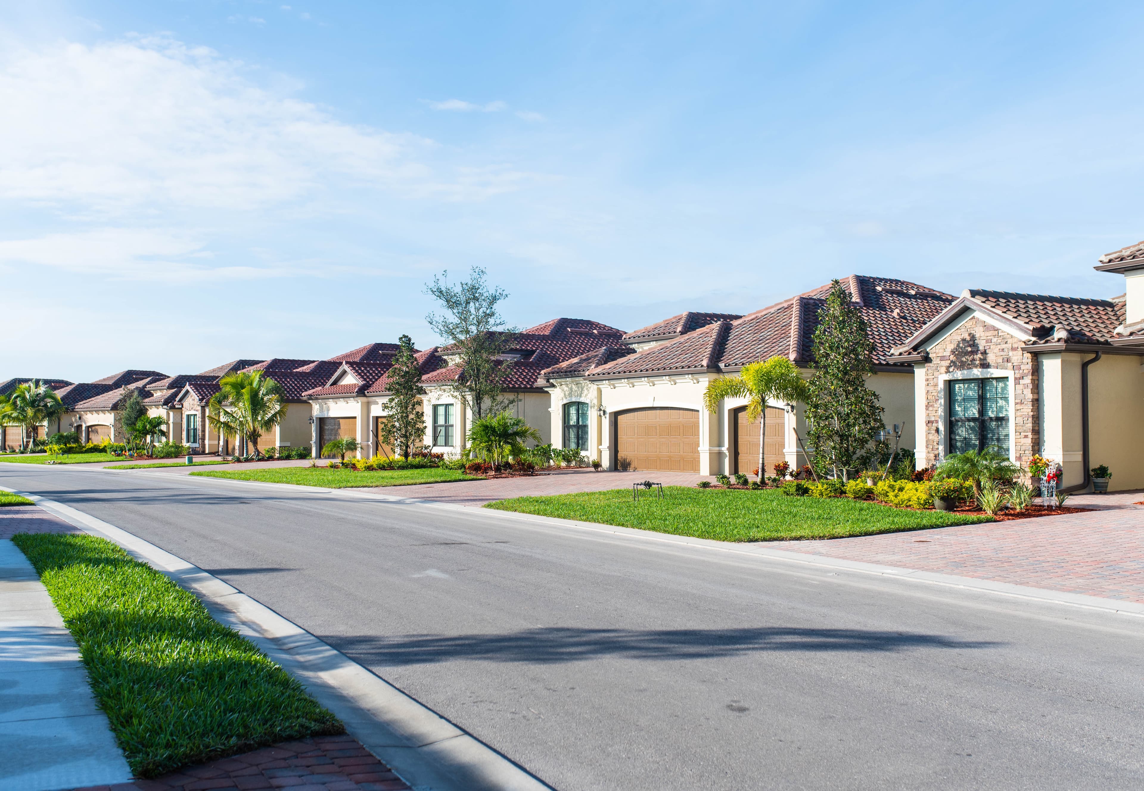 Growing suburban neighborhoods representing Apopka homes for sale